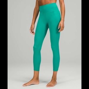 NWT - Lululemon Align HR Pant 25” - Maldives Green - Size 20